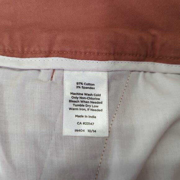 Talbots‎ The Daily Ankle Cropped Pants Women's Size 10 Slim Leg Dark Rose - Picture 9 of 9